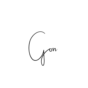 Best and Professional Signature Style for Gon. Andilay-7BmLP Best Signature Style Collection. Gon signature style 4 images and pictures png