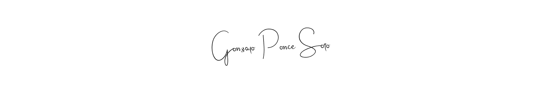 This is the best signature style for the Gonzalo Ponce Soto name. Also you like these signature font (Andilay-7BmLP). Mix name signature. Gonzalo Ponce Soto signature style 4 images and pictures png