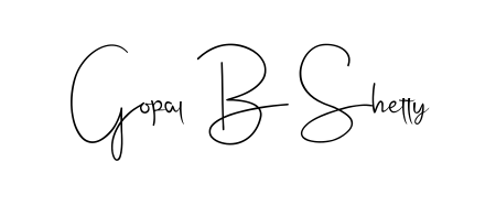Make your name Gopal B Shetty memorable on every contract using Andilay-7BmLP autograph style. Instant transparent background export available. Gopal B Shetty signature style 4 images and pictures png