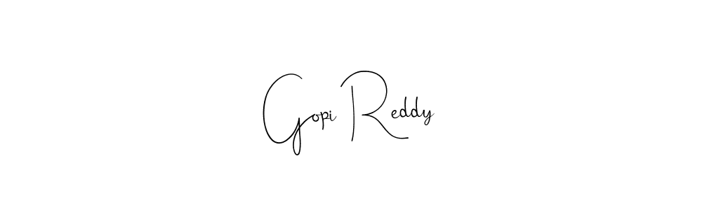 Design your own signature with our free online signature maker. With this signature software, you can create a handwritten (Andilay-7BmLP) signature for name Gopi Reddy. Gopi Reddy signature style 4 images and pictures png