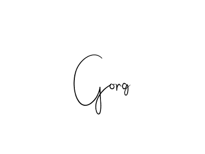 Use a signature maker to create a handwritten signature online. With this signature software, you can design (Andilay-7BmLP) your own signature for name Gorg. Gorg signature style 4 images and pictures png