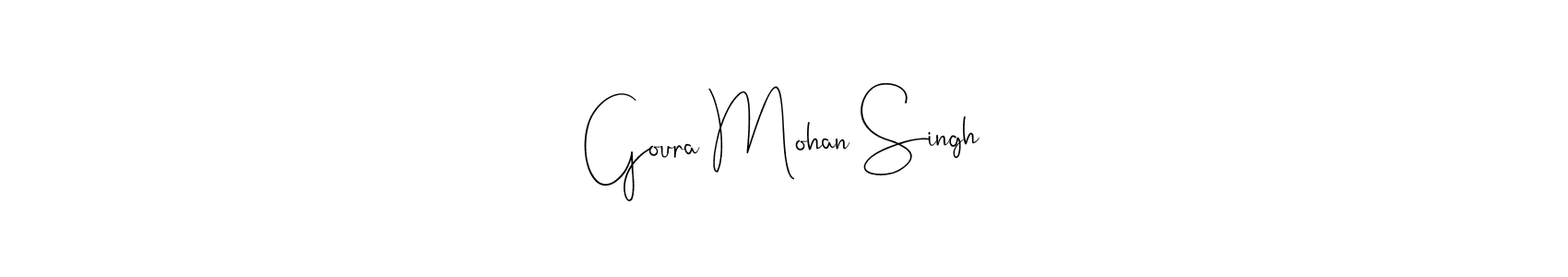 Create a beautiful signature design for name Goura Mohan Singh. With this signature (Andilay-7BmLP) fonts, you can make a handwritten signature for free. Goura Mohan Singh signature style 4 images and pictures png