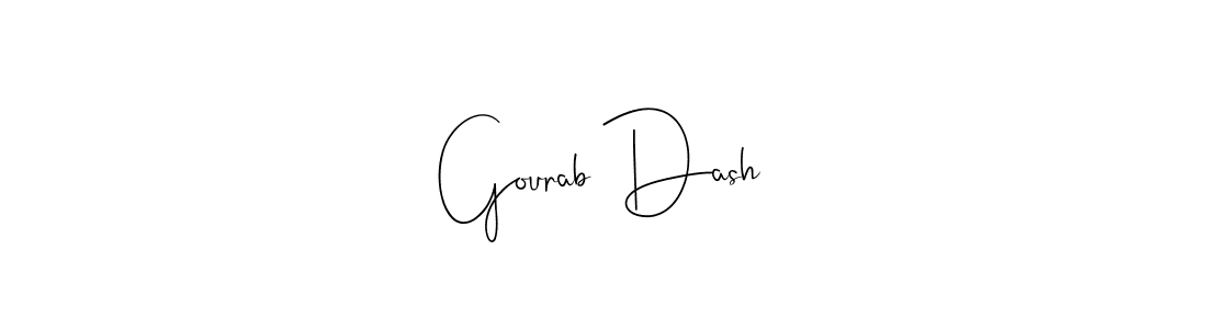 Create a beautiful signature design for name Gourab Dash. With this signature (Andilay-7BmLP) fonts, you can make a handwritten signature for free. Gourab Dash signature style 4 images and pictures png