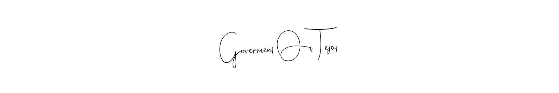 if you are searching for the best signature style for your name Goverment Of Tejal. so please give up your signature search. here we have designed multiple signature styles  using Andilay-7BmLP. Goverment Of Tejal signature style 4 images and pictures png