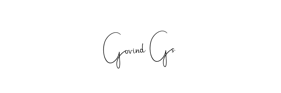 Make a beautiful signature design for name Govind Gs. With this signature (Andilay-7BmLP) style, you can create a handwritten signature for free. Govind Gs signature style 4 images and pictures png