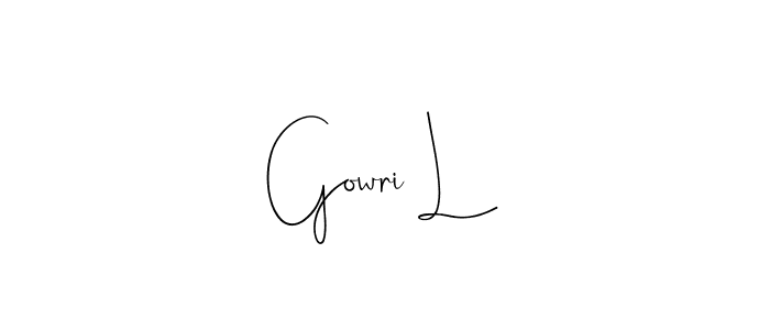 Best and Professional Signature Style for Gowri L. Andilay-7BmLP Best Signature Style Collection. Gowri L signature style 4 images and pictures png