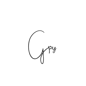 You should practise on your own different ways (Andilay-7BmLP) to write your name (Gpy) in signature. don't let someone else do it for you. Gpy signature style 4 images and pictures png