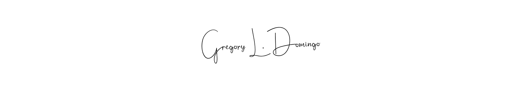 Make a beautiful signature design for name Gregory L. Domingo. Use this online signature maker to create a handwritten signature for free. Gregory L. Domingo signature style 4 images and pictures png