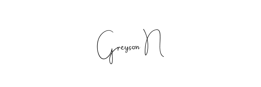 See photos of Greyson N official signature by Spectra . Check more albums & portfolios. Read reviews & check more about Andilay-7BmLP font. Greyson N signature style 4 images and pictures png
