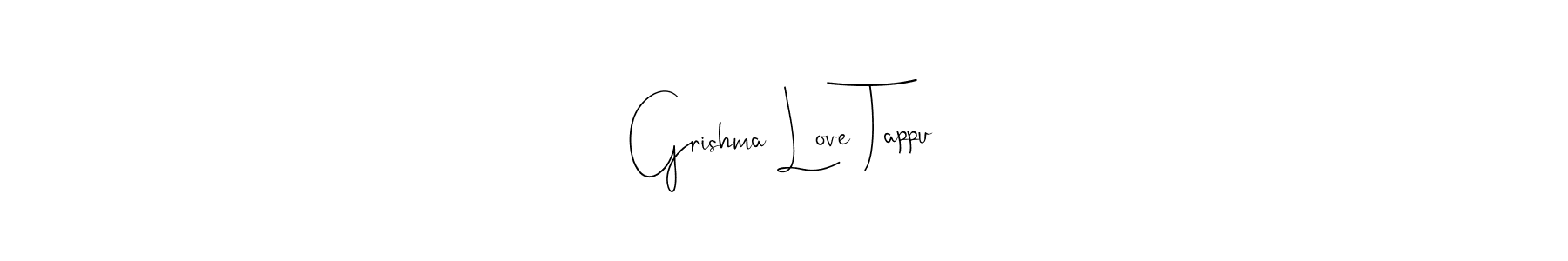 How to Draw Grishma Love Tappu signature style? Andilay-7BmLP is a latest design signature styles for name Grishma Love Tappu. Grishma Love Tappu signature style 4 images and pictures png