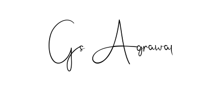 Practice writing Gs Agrawal with the flow of Andilay-7BmLP lettering. A fantastic source of inspiration for developing your personal signature style. Gs Agrawal signature style 4 images and pictures png