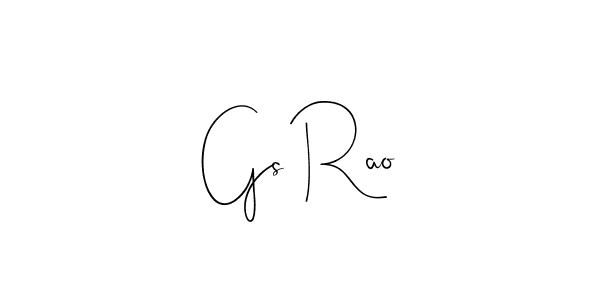 Andilay-7BmLP is a professional signature style that is perfect for those who want to add a touch of class to their signature. It is also a great choice for those who want to make their signature more unique. Get Gs Rao name to fancy signature for free. Gs Rao signature style 4 images and pictures png
