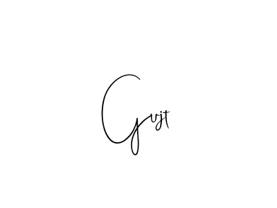 How to make Gujt name signature. Use Andilay-7BmLP style for creating short signs online. This is the latest handwritten sign. Gujt signature style 4 images and pictures png