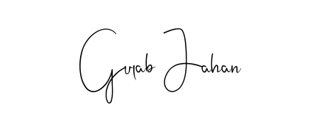 The Andilay-7BmLP font gives name Gulab Jahan a signature that looks effortless yet distinguished. Download high-res PNG instantly. Gulab Jahan signature style 4 images and pictures png