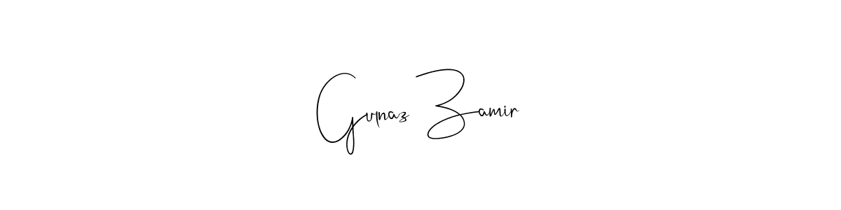 Also You can easily find your signature by using the search form. We will create Gulnaz Zamir name handwritten signature images for you free of cost using Andilay-7BmLP sign style. Gulnaz Zamir signature style 4 images and pictures png