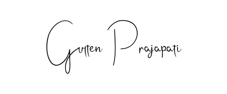 It looks like you need a new signature style for name Gulten Prajapati. Design unique handwritten (Andilay-7BmLP) signature with our free signature maker in just a few clicks. Gulten Prajapati signature style 4 images and pictures png