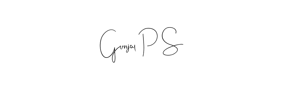 Best and Professional Signature Style for Gunjal P S. Andilay-7BmLP Best Signature Style Collection. Gunjal P S signature style 4 images and pictures png