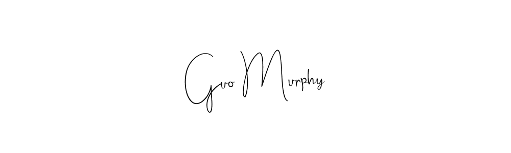 Make a beautiful signature design for name Guo Murphy. With this signature (Andilay-7BmLP) style, you can create a handwritten signature for free. Guo Murphy signature style 4 images and pictures png
