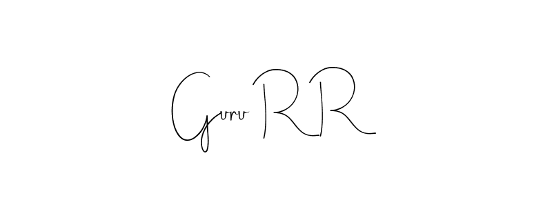 It looks lik you need a new signature style for name Guru R R. Design unique handwritten (Andilay-7BmLP) signature with our free signature maker in just a few clicks. Guru R R signature style 4 images and pictures png