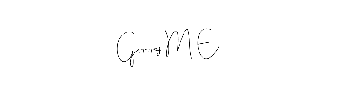 How to make Gururaj M E signature? Andilay-7BmLP is a professional autograph style. Create handwritten signature for Gururaj M E name. Gururaj M E signature style 4 images and pictures png