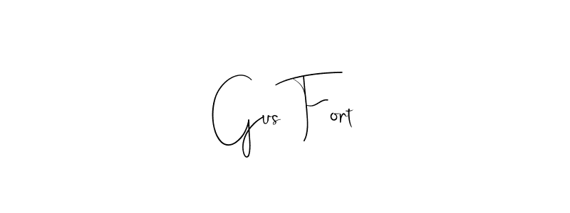 Create a beautiful signature design for name Gus Fort. With this signature (Andilay-7BmLP) fonts, you can make a handwritten signature for free. Gus Fort signature style 4 images and pictures png