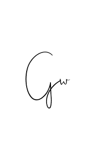 You should practise on your own different ways (Andilay-7BmLP) to write your name (Gw) in signature. don't let someone else do it for you. Gw signature style 4 images and pictures png