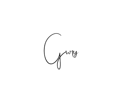 Also we have Gwly name is the best signature style. Create professional handwritten signature collection using Andilay-7BmLP autograph style. Gwly signature style 4 images and pictures png