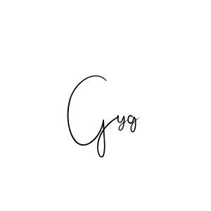 How to make Gyg name signature. Use Andilay-7BmLP style for creating short signs online. This is the latest handwritten sign. Gyg signature style 4 images and pictures png