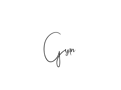 Create a beautiful signature design for name Gyln. With this signature (Andilay-7BmLP) fonts, you can make a handwritten signature for free. Gyln signature style 4 images and pictures png