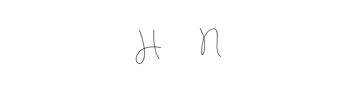 Use a signature maker to create a handwritten signature online. With this signature software, you can design (Andilay-7BmLP) your own signature for name H          N. H          N signature style 4 images and pictures png