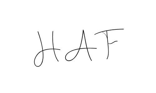 You should practise on your own different ways (Andilay-7BmLP) to write your name (H A F) in signature. don't let someone else do it for you. H A F signature style 4 images and pictures png