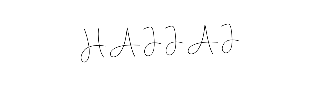 Create a beautiful signature design for name H A J J A J. With this signature (Andilay-7BmLP) fonts, you can make a handwritten signature for free. H A J J A J signature style 4 images and pictures png