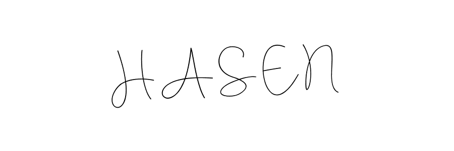 The best way (Andilay-7BmLP) to make a short signature is to pick only two or three words in your name. The name H A S E N include a total of six letters. For converting this name. H A S E N signature style 4 images and pictures png