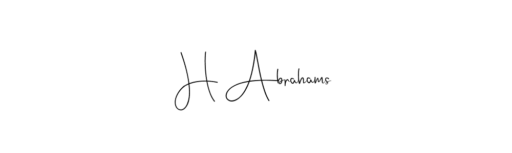 Here are the top 10 professional signature styles for the name H Abrahams. These are the best autograph styles you can use for your name. H Abrahams signature style 4 images and pictures png