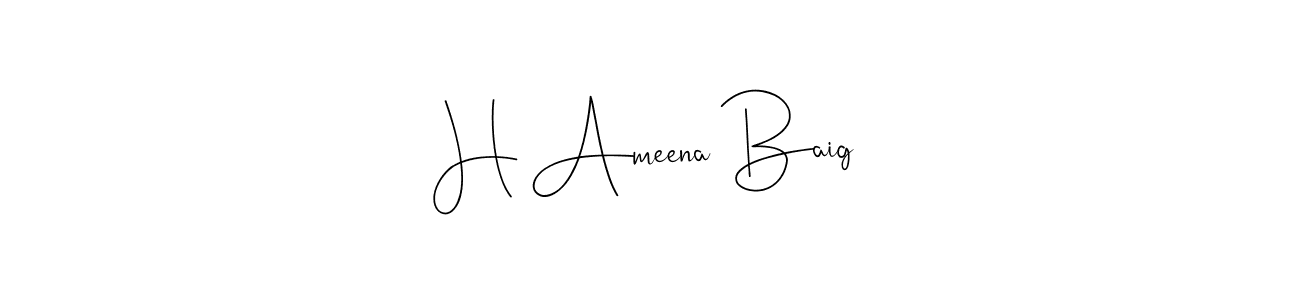 Check out images of Autograph of H Ameena Baig name. Actor H Ameena Baig Signature Style. Andilay-7BmLP is a professional sign style online. H Ameena Baig signature style 4 images and pictures png
