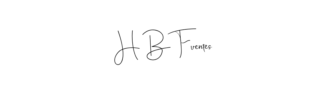 Andilay-7BmLP is a professional signature style that is perfect for those who want to add a touch of class to their signature. It is also a great choice for those who want to make their signature more unique. Get H B Fuentes name to fancy signature for free. H B Fuentes signature style 4 images and pictures png