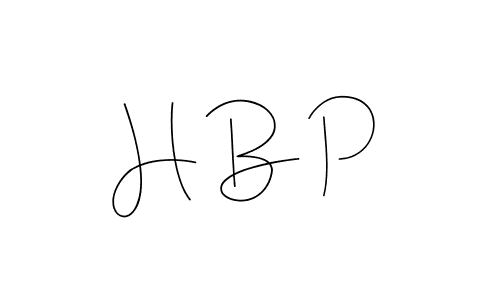 Design your own signature with our free online signature maker. With this signature software, you can create a handwritten (Andilay-7BmLP) signature for name H B P. H B P signature style 4 images and pictures png