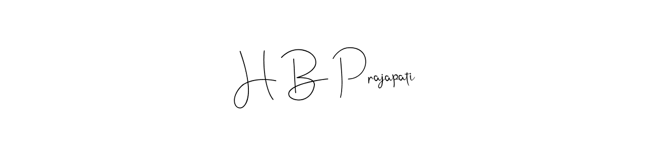 This is the best signature style for the H B Prajapati name. Also you like these signature font (Andilay-7BmLP). Mix name signature. H B Prajapati signature style 4 images and pictures png