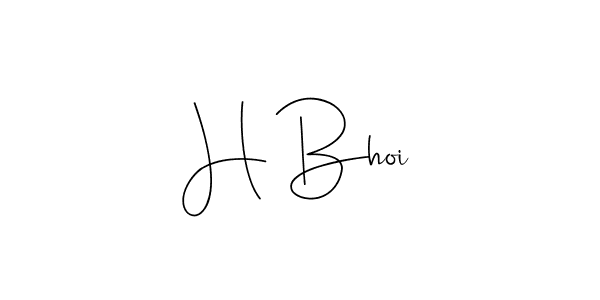 Best and Professional Signature Style for H Bhoi. Andilay-7BmLP Best Signature Style Collection. H Bhoi signature style 4 images and pictures png
