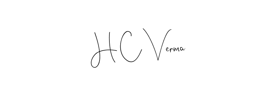 Make a beautiful signature design for name H C Verma. Use this online signature maker to create a handwritten signature for free. H C Verma signature style 4 images and pictures png