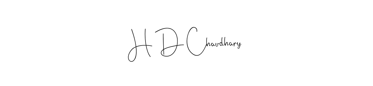 Use a signature maker to create a handwritten signature online. With this signature software, you can design (Andilay-7BmLP) your own signature for name H D Chaudhary. H D Chaudhary signature style 4 images and pictures png