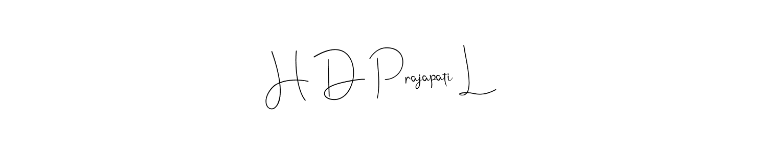 Also You can easily find your signature by using the search form. We will create H D Prajapati L name handwritten signature images for you free of cost using Andilay-7BmLP sign style. H D Prajapati L signature style 4 images and pictures png