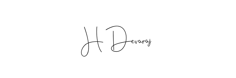 Design your own signature with our free online signature maker. With this signature software, you can create a handwritten (Andilay-7BmLP) signature for name H Devaraj. H Devaraj signature style 4 images and pictures png