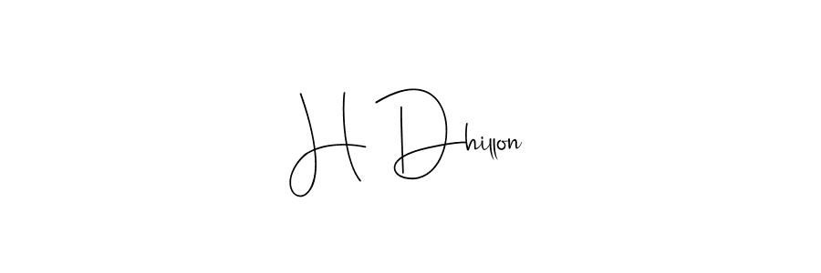 How to make H Dhillon signature? Andilay-7BmLP is a professional autograph style. Create handwritten signature for H Dhillon name. H Dhillon signature style 4 images and pictures png