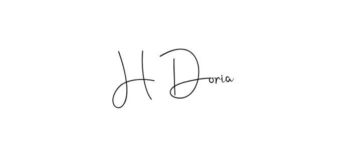 Also we have H Doria name is the best signature style. Create professional handwritten signature collection using Andilay-7BmLP autograph style. H Doria signature style 4 images and pictures png