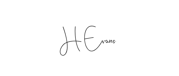 The best way (Andilay-7BmLP) to make a short signature is to pick only two or three words in your name. The name H Evans include a total of six letters. For converting this name. H Evans signature style 4 images and pictures png