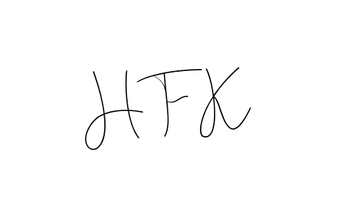 The best way (Andilay-7BmLP) to make a short signature is to pick only two or three words in your name. The name H F K include a total of six letters. For converting this name. H F K signature style 4 images and pictures png