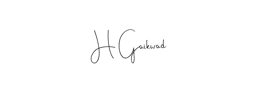 You should practise on your own different ways (Andilay-7BmLP) to write your name (H Gaikwad) in signature. don't let someone else do it for you. H Gaikwad signature style 4 images and pictures png