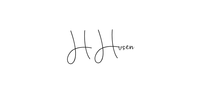 It looks lik you need a new signature style for name H Husen. Design unique handwritten (Andilay-7BmLP) signature with our free signature maker in just a few clicks. H Husen signature style 4 images and pictures png