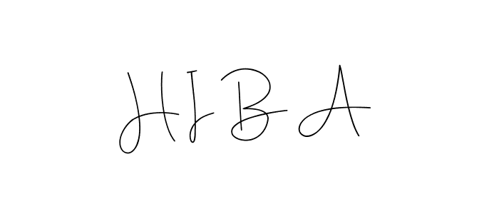 How to Draw H I B A signature style? Andilay-7BmLP is a latest design signature styles for name H I B A. H I B A signature style 4 images and pictures png